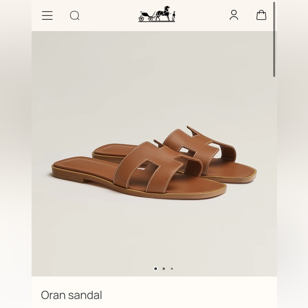 HERMES ORAN SANDAL- GOLD